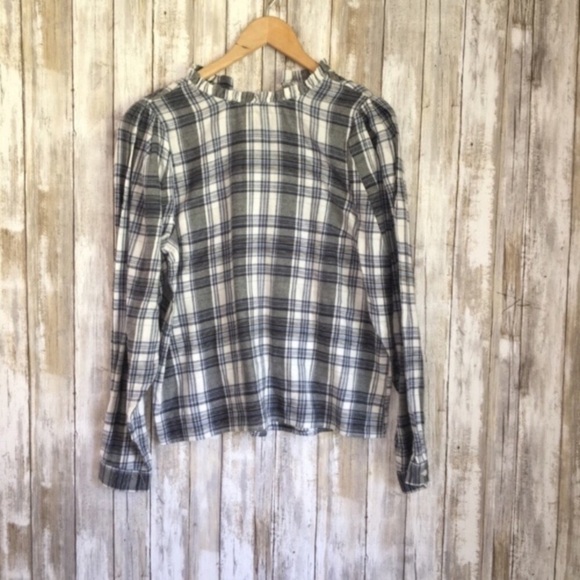 Universal Thread Tops - NWT Universal Thread Blue Plaid Blouse